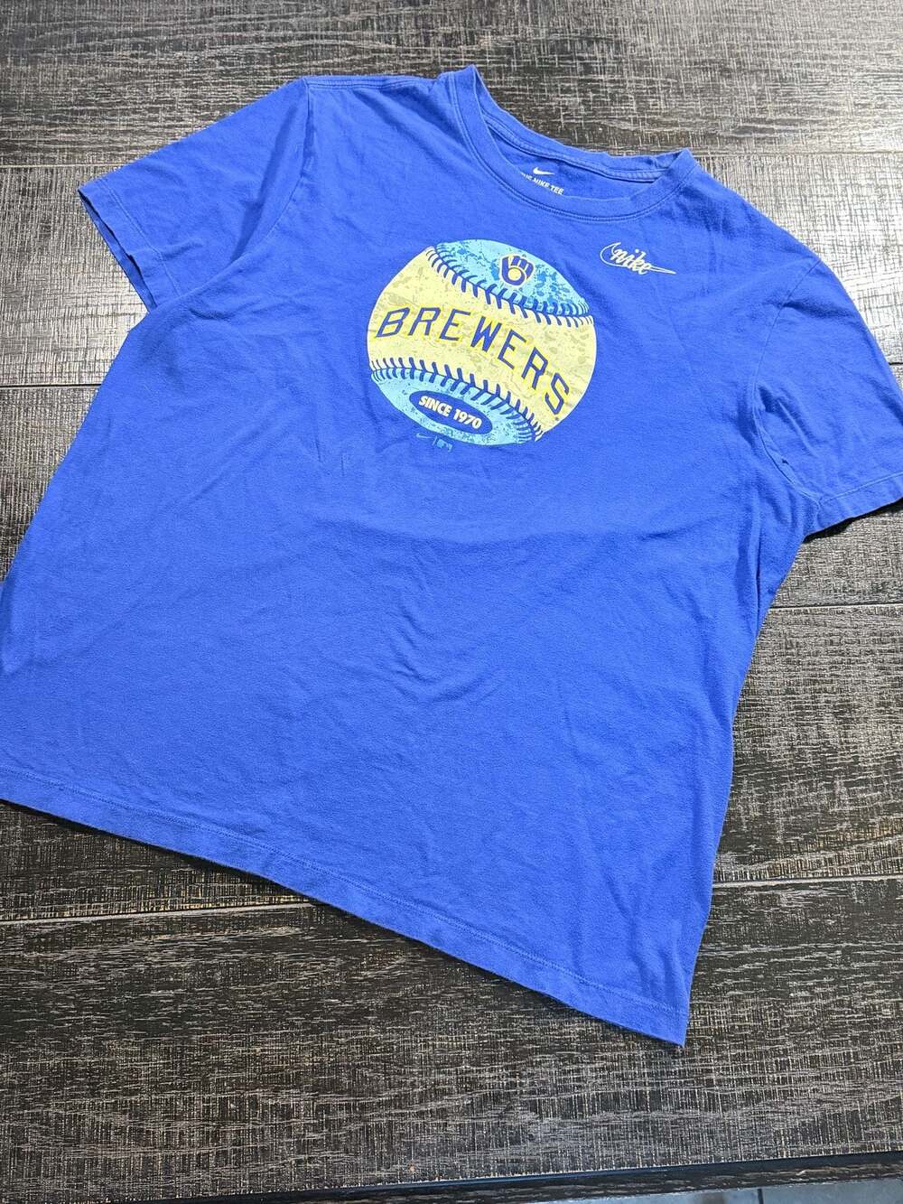 Nike Milwaukee Brewers Baseball Since 1970 Graphic T-Shirt